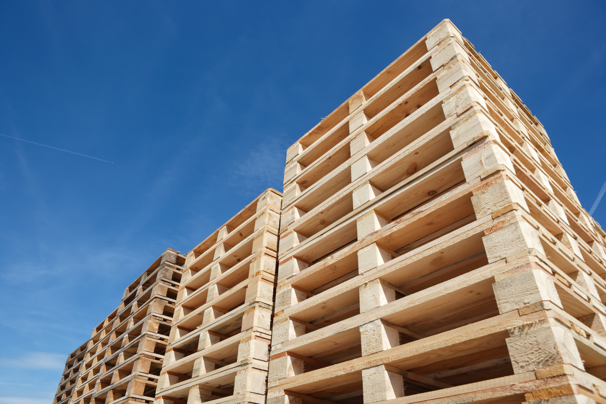 stack of wooden pallets